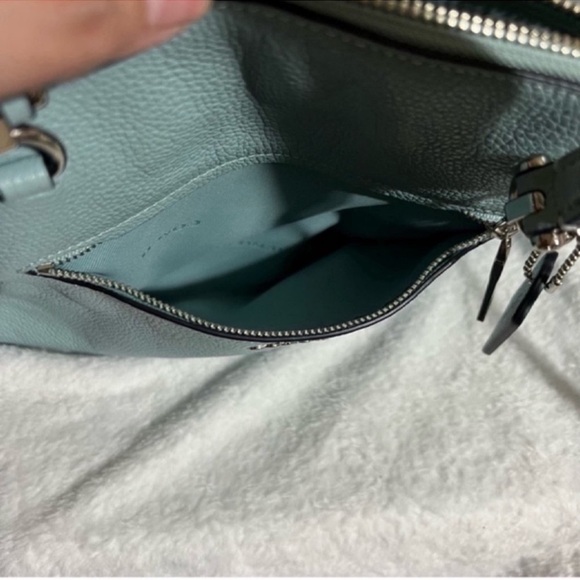 Coach Prairie Dusty Blue Satchel Crossbody - Picture 5 of 8